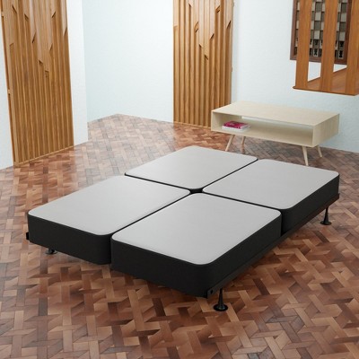 Continental Sleep, 4-Inch Fully Assembled Wood Split Low Profile Traditional Box Spring/Foundation for Mattress Set,
