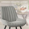 PAGED Modern Dining Chairs, Upholstered Living Room Chairs, Comfortable Side Chairs with Metal Legs and Thick Cushion for Kitchen - 2 of 4