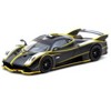Pagani Huayra R Matt Black with Silver Accents and Yellow Stripes "Global64" Series 1/64 Diecast Model by Tarmac Works - 2 of 4