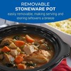 Elite Cuisine 3qt Oval Slow Cooker - Black - 2 of 4