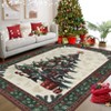 Christmas Tree Washable Area Rugs for Bedroom,Dining Room Living Room Large Area Rug Non-Slip Non Skid Xmas Low Pile Carpet Mat Indoor Office - 2 of 4