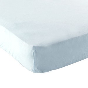 Luvable Friends Baby Boy Fitted Playard Sheet, Blue, One Size - 1 of 1