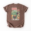 S.W.Smiley Boba - Women's Garment Dyed Graphic T-Shirt - 3 of 4