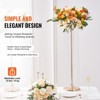 VEVOR 4PCS 35.43inch Tall Crystal Wedding Flowers Stand Luxurious Centerpieces Flower Vases Crystal Gold Vase Metal,Perfect for T-stage Wedding Part - 3 of 4