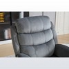 Fabric Manual Recliner Chair with Lower Lumbar Massage - 3 of 4