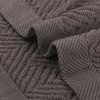 Unique Bargains Hotel Spa Bathroom Highly Absorbent Lightweight Striped Cotton Washcloths 12 Packs - 4 of 4