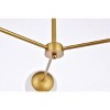 Elegant Lighting Briggs 32 inch pendant in brass with white shade - 4 of 4