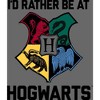 Harry Potter I'd Rather Be At Hogwarts Boy's Heather Gray T-shirt - 2 of 2