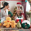 BABYYER Lovely Plush Toy, Christmas Tree and Fun Gingerbread Shaped Plush Throw Pillow, Soft Waist Cushion, Suitable for Party and Home Decoration - 3 of 4