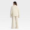 Women's Cozy Ribbed Notch Collar Long Sleeve Shirt and Pants Pajama Set - Auden™ - 2 of 3