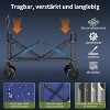 Handcart Foldable All-Terrain Wheels, 220 L Volume Waterproof Transport Trolley, Ultra Light for Camping, Beach, Garden and Shopping - 2 of 4