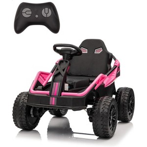 24V Kids Electric Ride-On Car with Parent Control, 4x4 200W ATV for Ages 3+, Adjustable 16" Seat, 4 Shock Absorbers, Music, Durable Wheels - 1 of 4