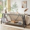 Sapphtopaz Entryway Table with 2 Tiers Storage Shelves Extra Long Console with Sturdy Metal Legs TV Stands for Living Room, Hallway, Bedroom - 2 of 4