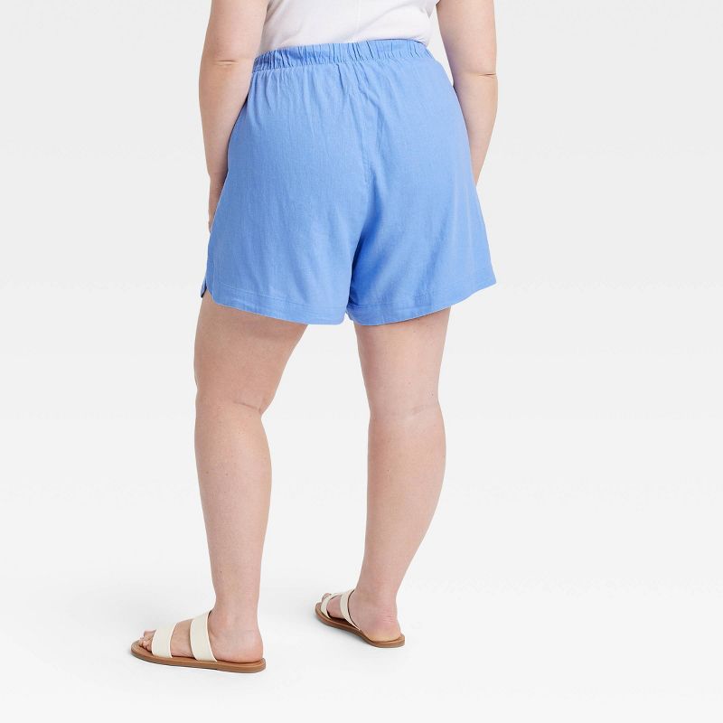 Women's Adaptive High-Rise Linen Easy Pull-On Shorts - Universal Thread™, 3 of 10