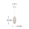 Possini Euro Design Carlier Chrome Crystal Mini Pendant 5 1/4" Wide Modern LED Clear Crystal for Dining Room Foyer Kitchen Island Entryway Bedroom - 4 of 4