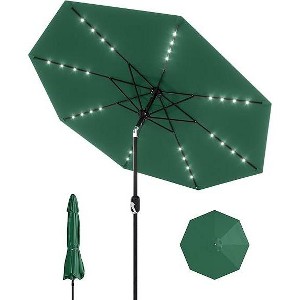 Patio Umbrella, 8 Ribs Outdoor Tilt Market Table Umbrella for Pool, Deck, Backyard - 1 of 4
