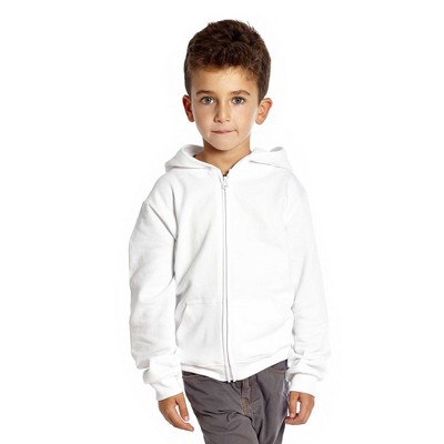 Leveret Kids Zipper Hoodie Cotton White 4 Year : Target