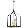 Savoy House Sheffield 8 - Light Pendant in  Matte Black/Warm Brass - 4 of 4