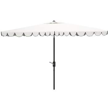 Venice 6.5 X 10 Ft Rect Crank Patio Outdoor Umbrella  - Safavieh