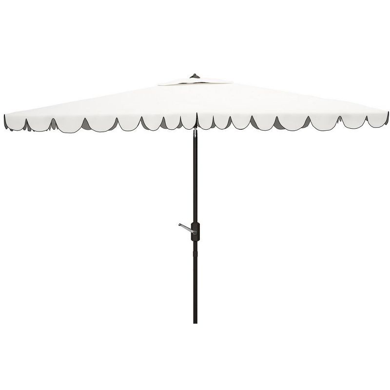 Venice 6.5 X 10 Ft Rect Crank Patio Outdoor Umbrella  - Safavieh, 1 of 2
