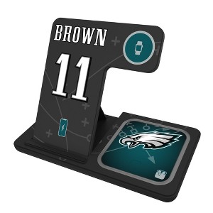 NFL Philadelphia Eagles Players Game Tactic 15-Watt 3 in 1 Charging Station - 1 of 4