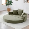 Racxily Convertible Sofa Couch Bed, Adjustable Futon sofa, No Assembly Compressed Corduroy Floor Lounge Sofa for Apartment Bedroom Living Room - 3 of 4