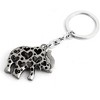 Unique Bargains Metal Elephant Shaped Pendant Keyring Key Holder 9cm Length Gray 1 PC - 2 of 4