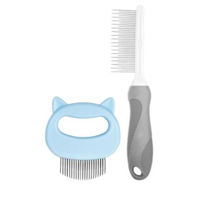 Bellura Pet - Detangling Massage Brush for Pets - Grey