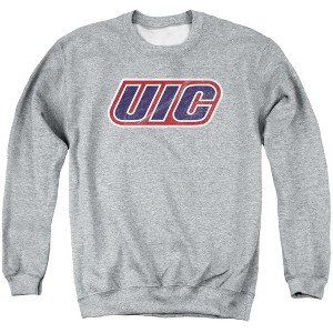 University of Illinois Chicago Official Distressed Primary Adult Crewneck Sweatshirt - 1 of 4
