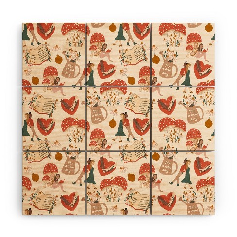 Dash and Ash Woodland Friends Wood Wall Mural - Society6 - image 1 of 2