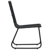 vidaXL Patio Chairs 2 pcs Poly Rattan Black - 4 of 4