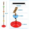 Hotraffy Climbing Rope Tree Swing with Platforms and Swing Seat Outdoor Playground Accessories for Kids Including Hanging Strap & Carabiner（red） - 2 of 4