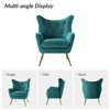 Godefroy Upholstery Accent Chair velvet with Wingback | Karat Home - 4 of 4