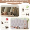 Luxury Bed Frame Queen Size,Upholstered Headboard Velvet,Queen Size Luxury Velvet Upholstered Bed With Oversized Padded Backrest -Cuddlewood - 4 of 4