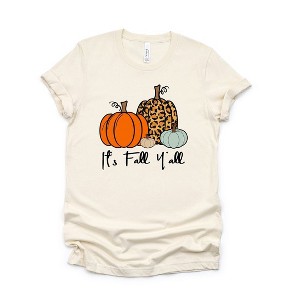 Simply Sage Market Women's It's Fall Y'all Pumpkins Short Sleeve Graphic Tee - 1 of 2