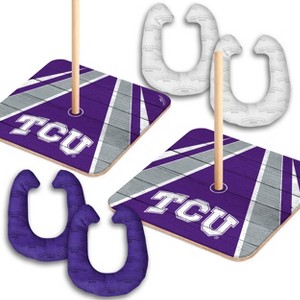 NCAA TCU Horned Frogs Horseshoe Bag Toss Game Set - 1 of 4