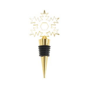 Unique Bargains Christmas Snowflake Bottle Stopper Zinc Alloy Aluminum Alloy TPR 4.49"x2.01"x0.79" 1 Pc - 1 of 3