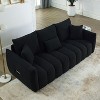 NicBex 82"Modular Sofa Couch with 3 Back Pillows Mid-Century Upholstered 3-Seater Couch with Soft Back Cushion for Living Room,Bedroom - 4 of 4