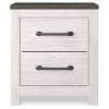Gerridan Nightstand White: Modern Storage Bedside Table, 2 Drawers - Signature Design by Ashley - 4 of 4