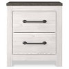 Gerridan Nightstand White: Modern Storage Bedside Table, 2 Drawers - Signature Design by Ashley - image 4 of 4