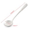 Unique Bargains Home Restaurant Stainless Steel Round Head Soup Spoon 6.1'' Long Silver Tone 1 Pc - 2 of 3