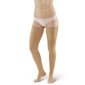 Ames Walker AW Style 320 Adult Anti-Embolism 18 mmHg Compression Open Toe Thigh Highs - 1 of 4