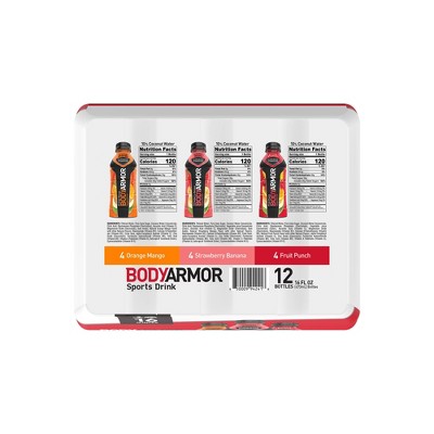 BODYARMOR Variety Pack BASE - 12pk/16 fl oz Bottles