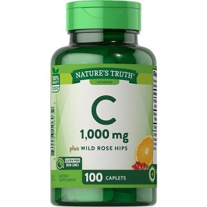 Nature's Truth Vitamin C with Rose Hips 1000 mg | 110 Caplets - 1 of 4