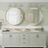 Apmir Round High Quality Aluminum Alloy Framed French Cleat Mounted Wall Decor Bathroom Vanity Mirror in matte black with 5-Year Warranty - 4 of 4