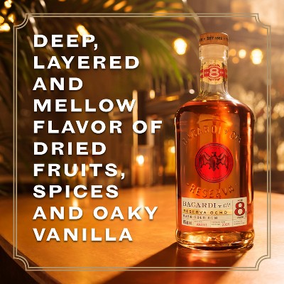 Bacardi Reserva Ocho 8yr Rare Gold Rum - 750ml Bottle