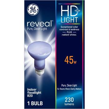 GE Reveal 45w R20 Incandescent Light Bulb