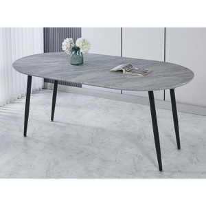 Extensible table,DINING TABLE,OFFICE TABLE,COFFEE TABLE,metal leg,100/140/180x100x75cm - 1 of 1