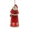 Jim Shore 4.5 Inch Danish Santa Heartwood Creek Christmas Tree Ornaments - 2 of 2