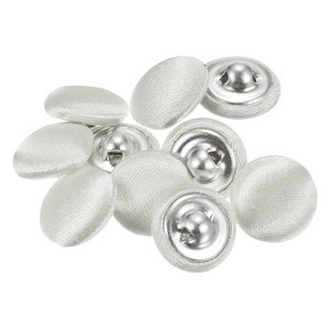 Unique Bargains Blouses Sweater Round Aluminum Cotton Fabric Cloth Covered Buttons 10 Pcs - 1 of 4